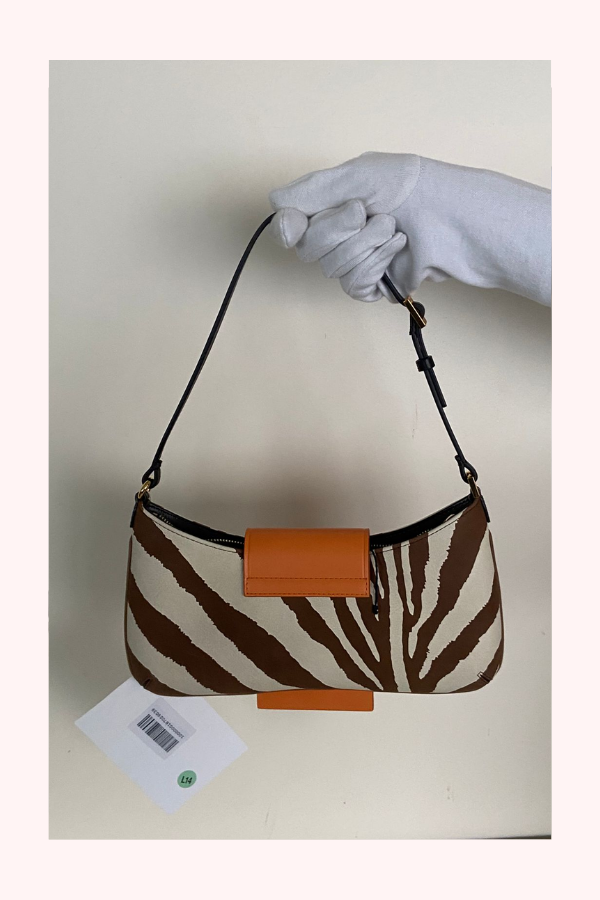 Jacquemus Le Bisou zebra-print leather shoulder bag