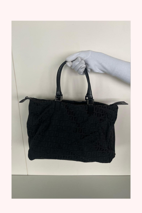Fendi FF Zucca Monogram Vintage Canvas Handbag