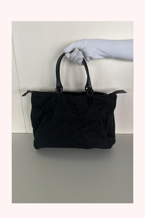 Fendi FF Zucca Monogram Vintage Canvas Handbag