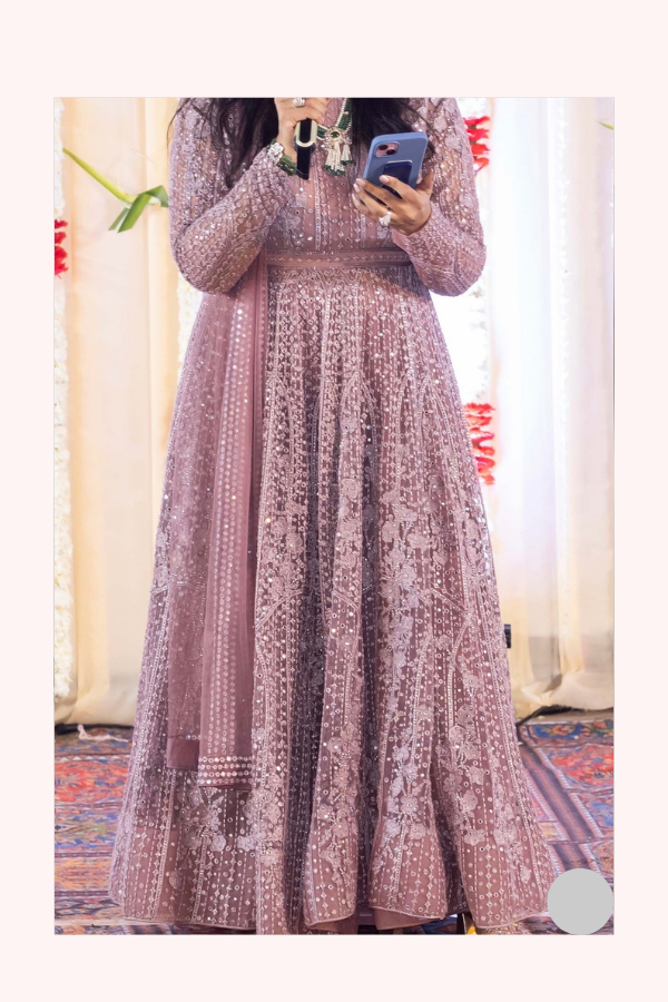 Falguni Shane Peacock Embellished Anarkali Set