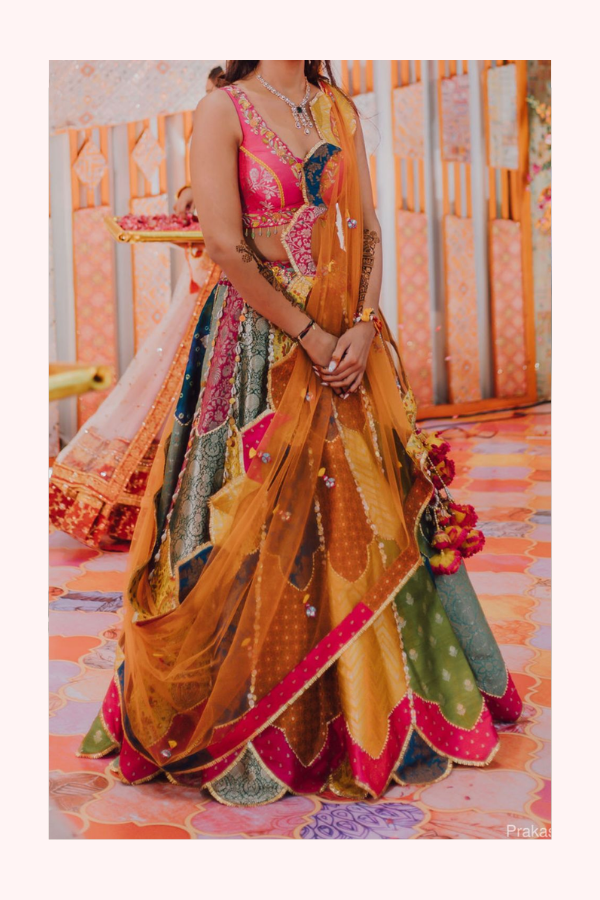Liz Paul Multicolour Lehenga Set