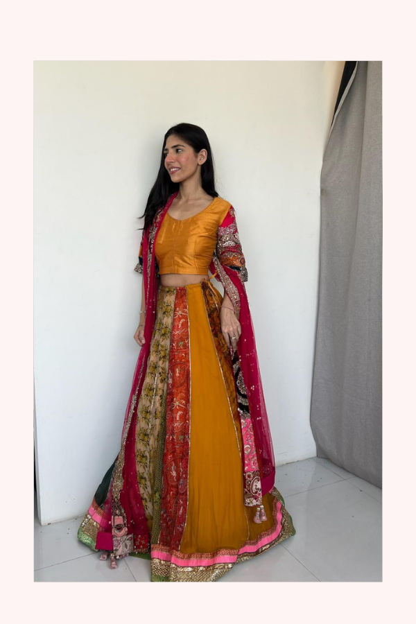 Dolly J Multicolour Embroidered Lehenga Set
