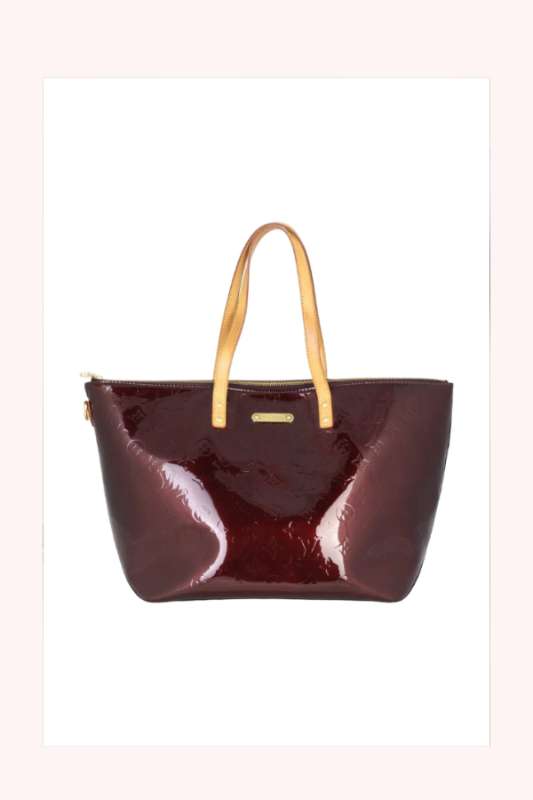 Louis Vuitton Amarante Vernis Monogram Bellevue Tote Bag