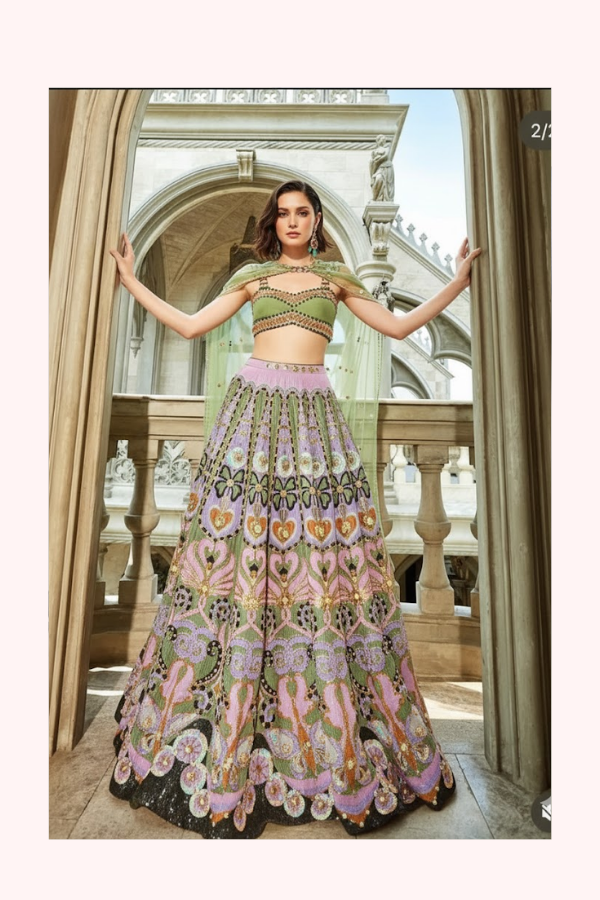 Papa Don't Preach Embroidered Lehenga Set