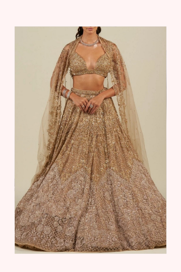 Surabhi Chopra Sitara Ombre Lehenga Set