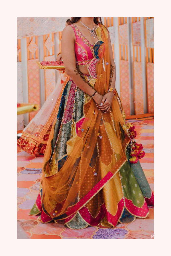 Liz Paul Multicolour Lehenga Set