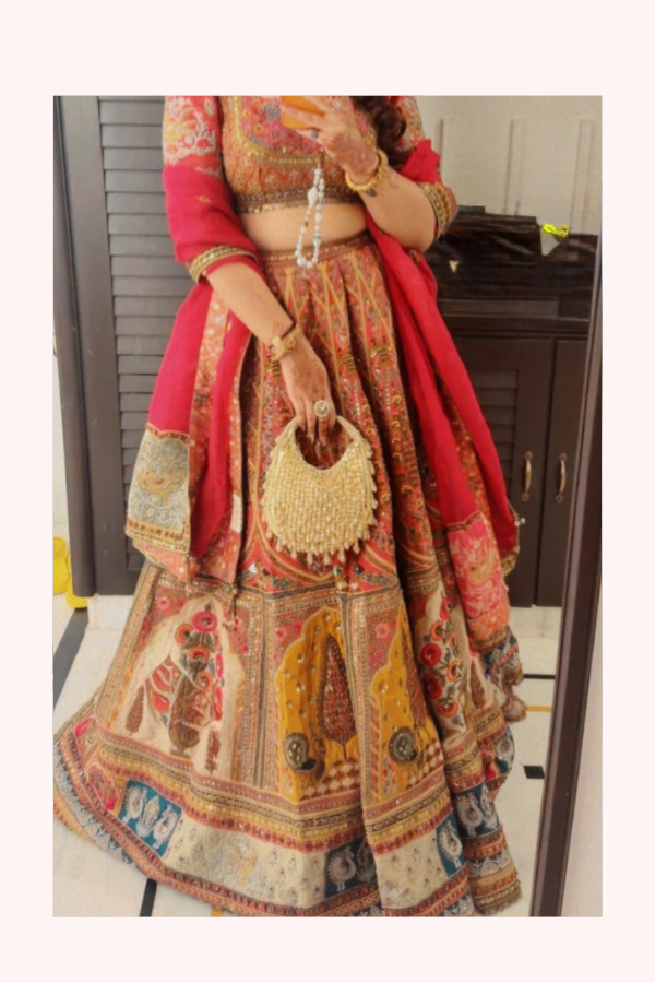 Marwar Couture Red & Multicolour Bridal Lehenga Set