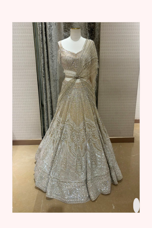 Falguni Shane Peacock Hand-Embellished Lehenga