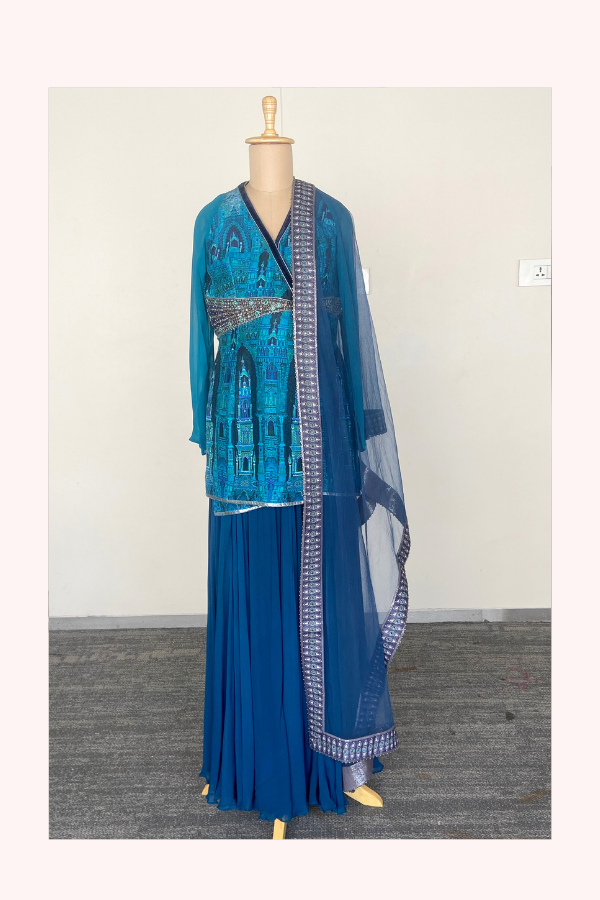 JJ Valaya Printed Lehenga Set