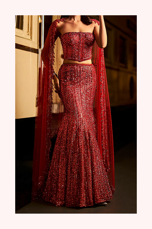 Seema Gujral Embroidered Lehenga Set