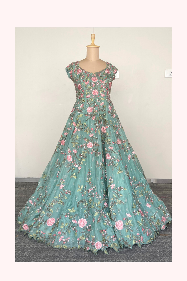 Anushree Reddy Embroidered Gown