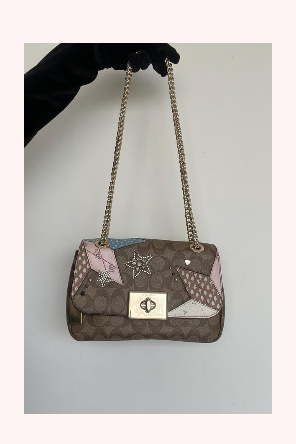 Coach Cassidy Embellished Shoulder Bag