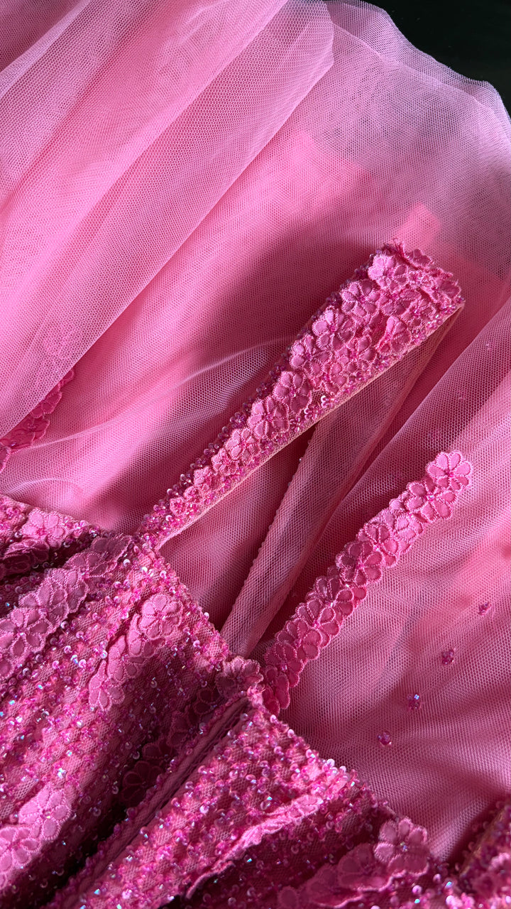 Sunaina Khera Pink Embellished Dress