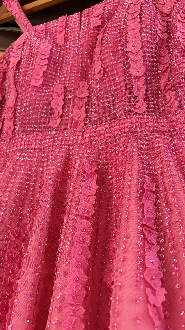 Sunaina Khera Pink Embellished Dress