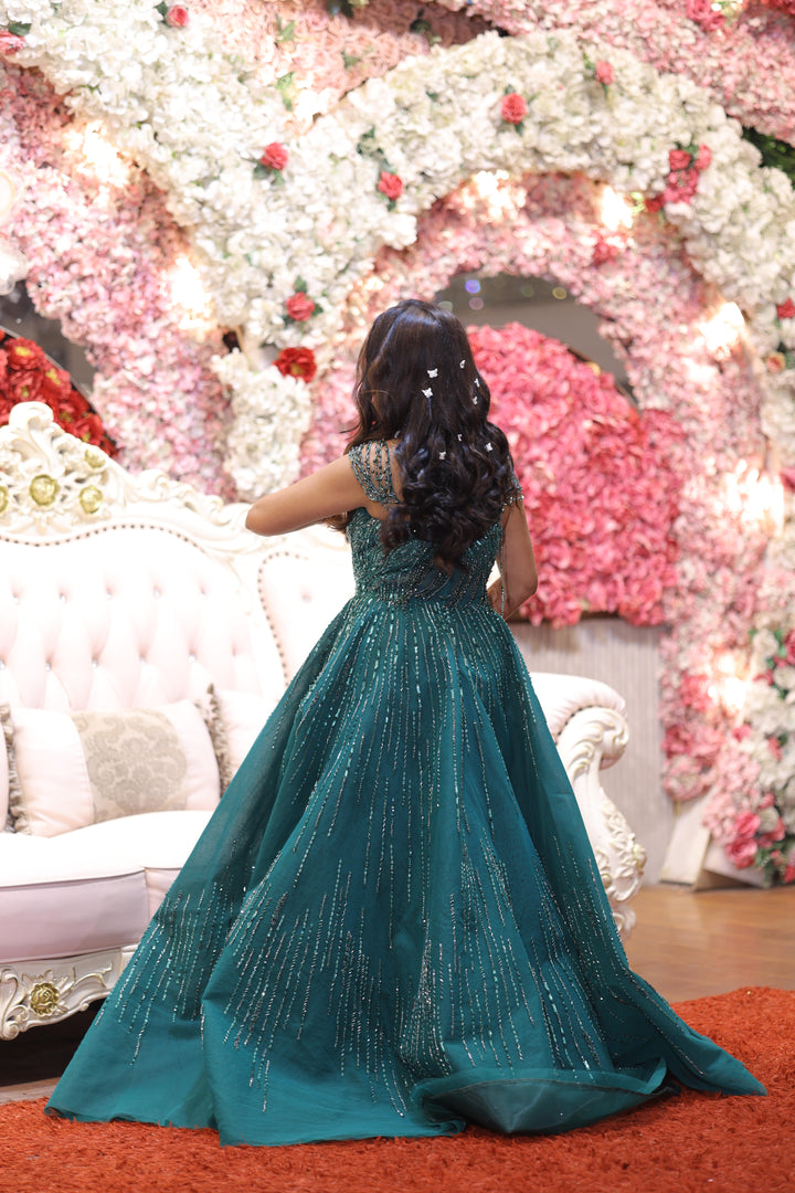 Shivani Awasty Emerald Green Ball Gown