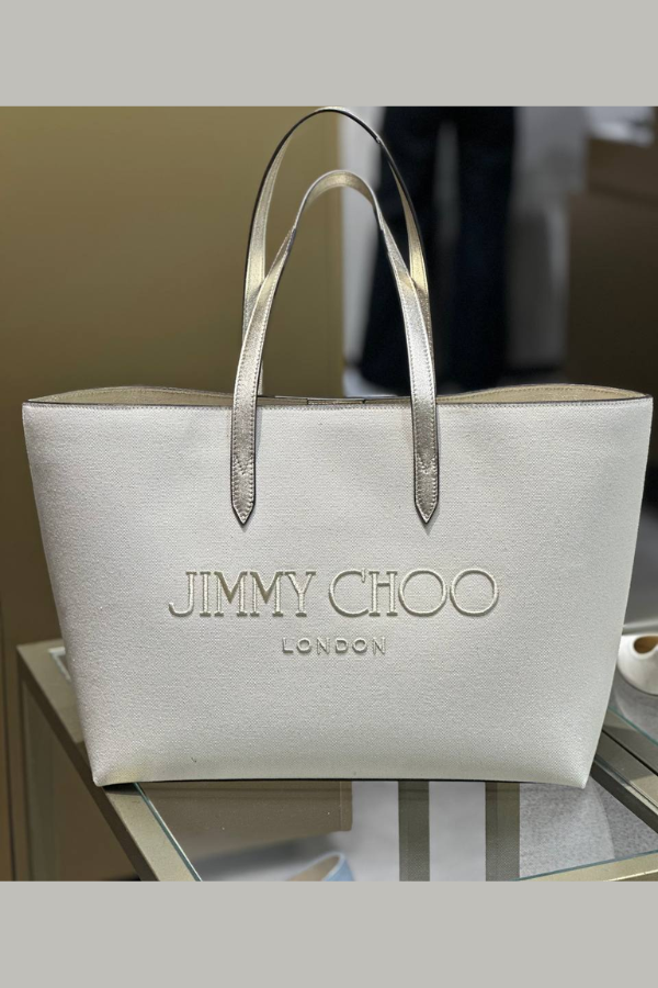 Jimmy Choo Canvas Tote Bag