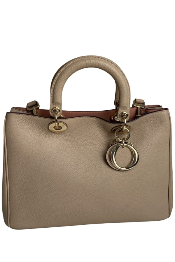 Christian Dior Leather Medium Diorissimo Shopper Tote