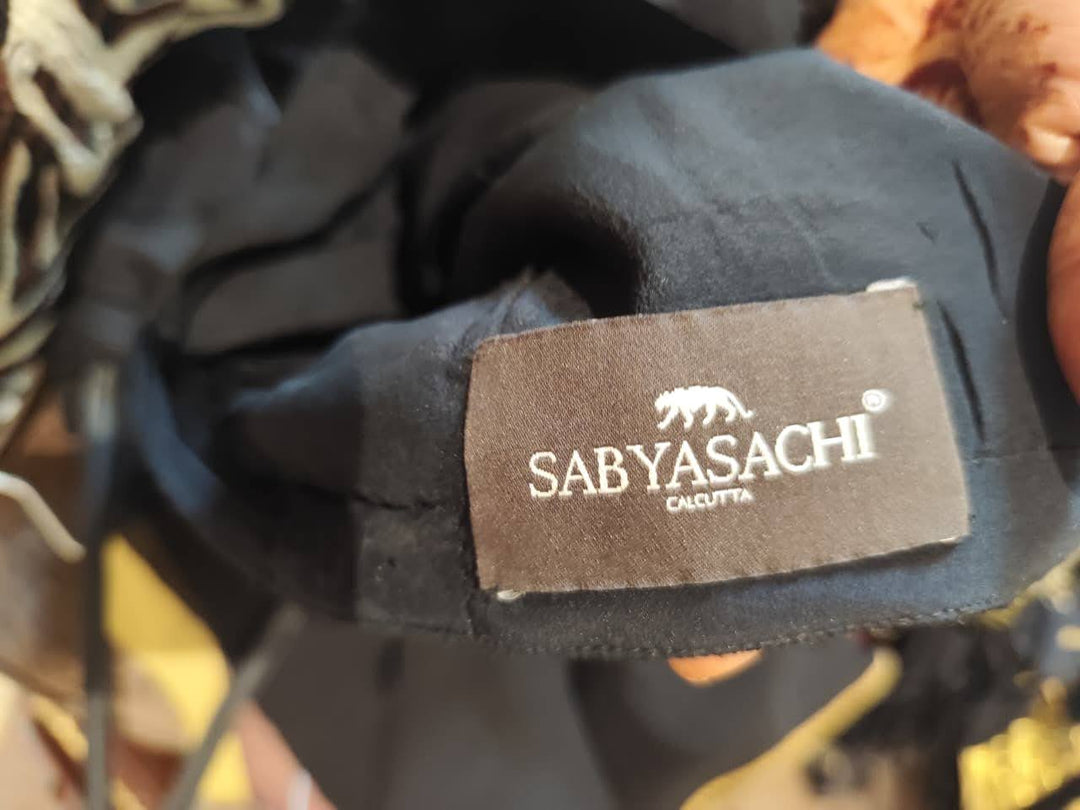 Sabyasachi Black & Gold Saree Set