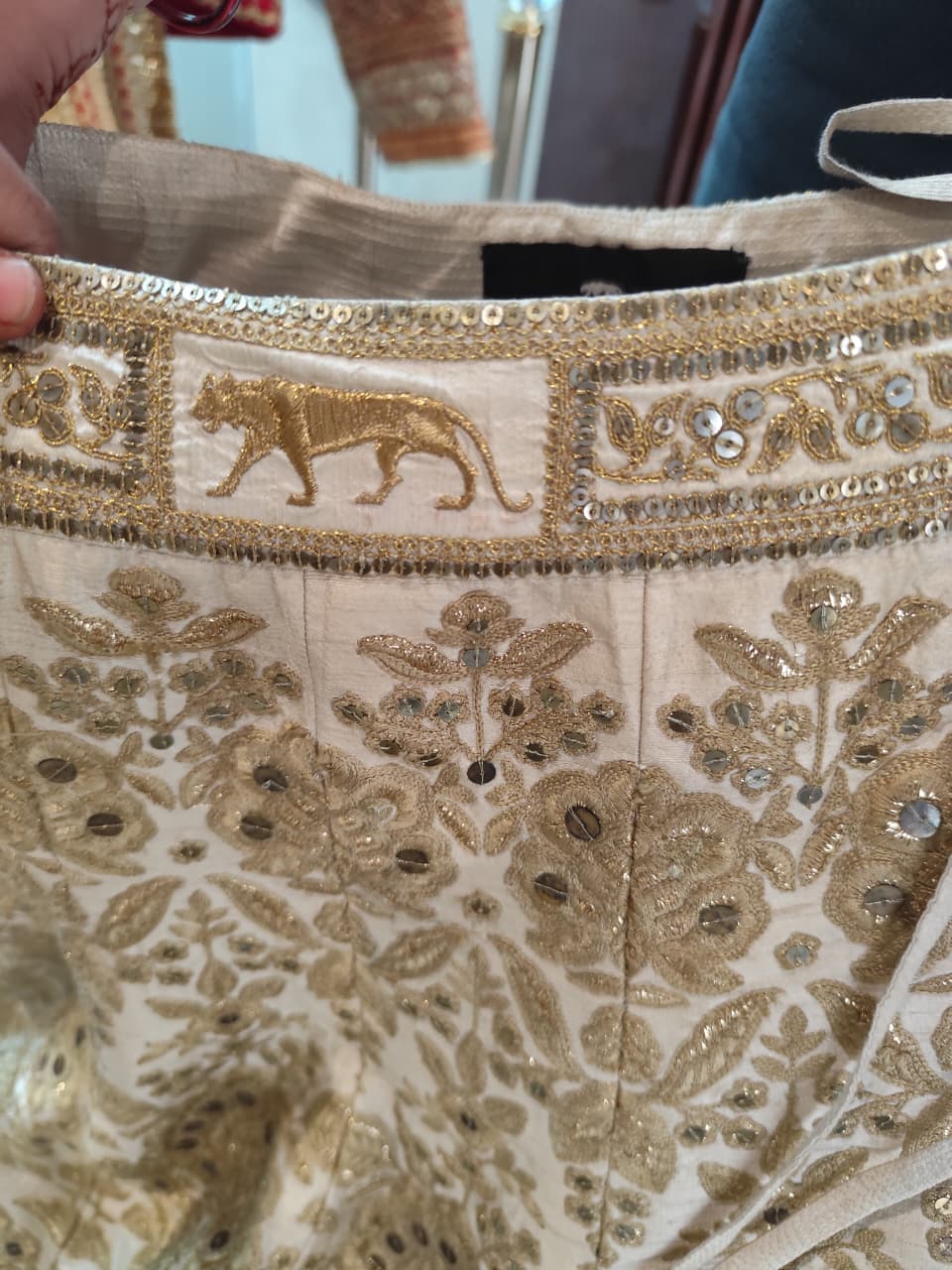 Sabyasachi Red & Gold Heritage Lehenga Set