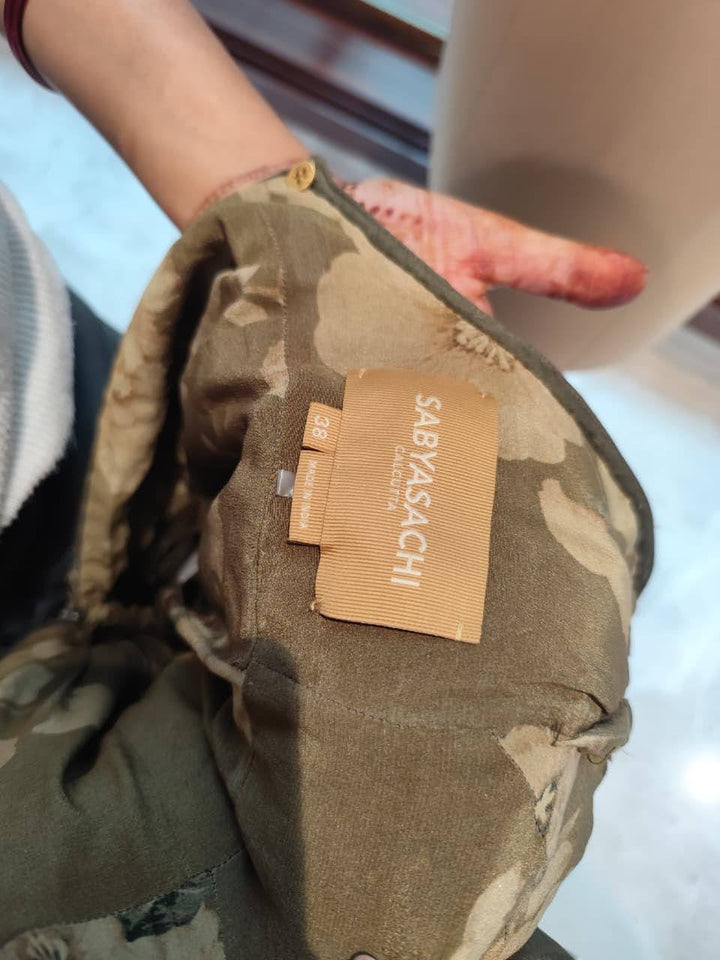 Sabyasachi Gold Embellished Suit Set