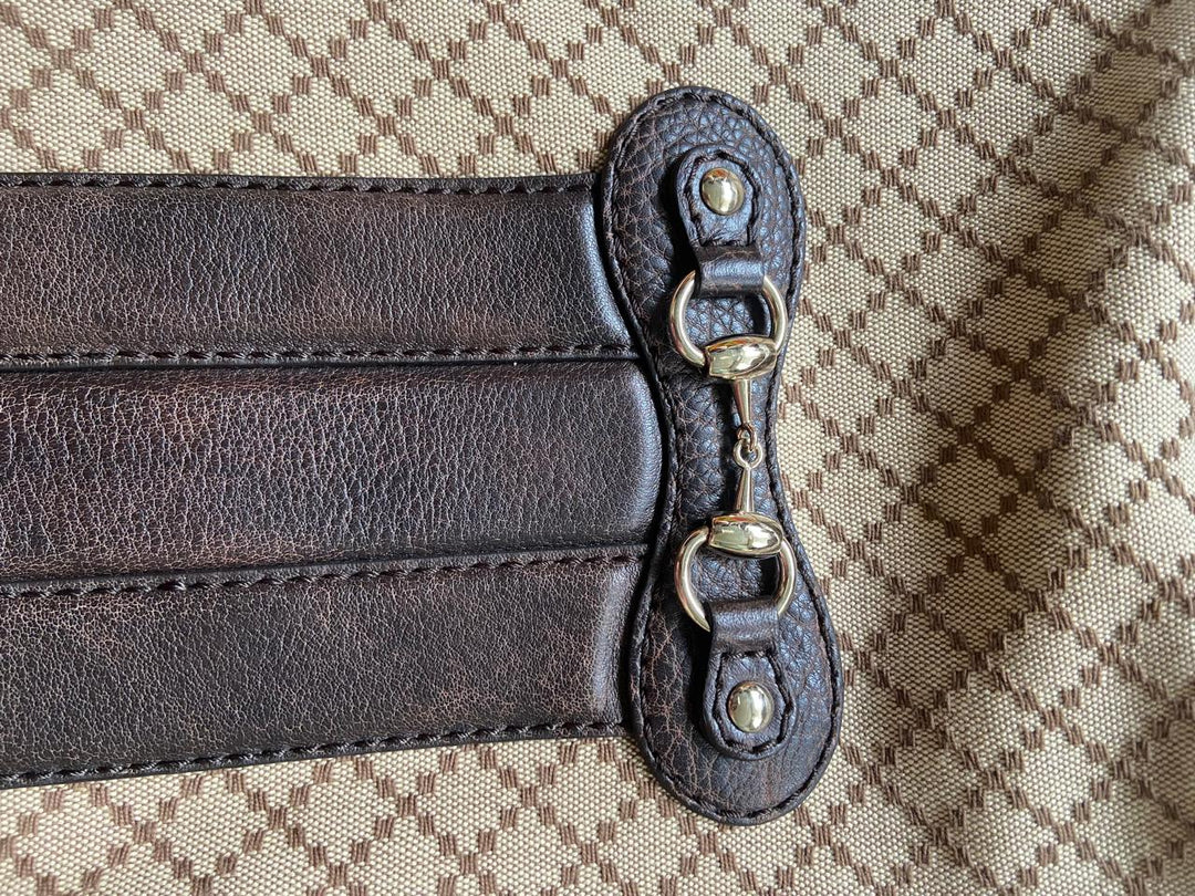 Gucci Diamante Canvas and Leather Catherine Hobo