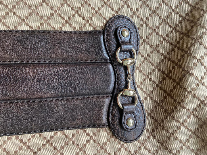 Gucci Diamante Canvas and Leather Catherine Hobo