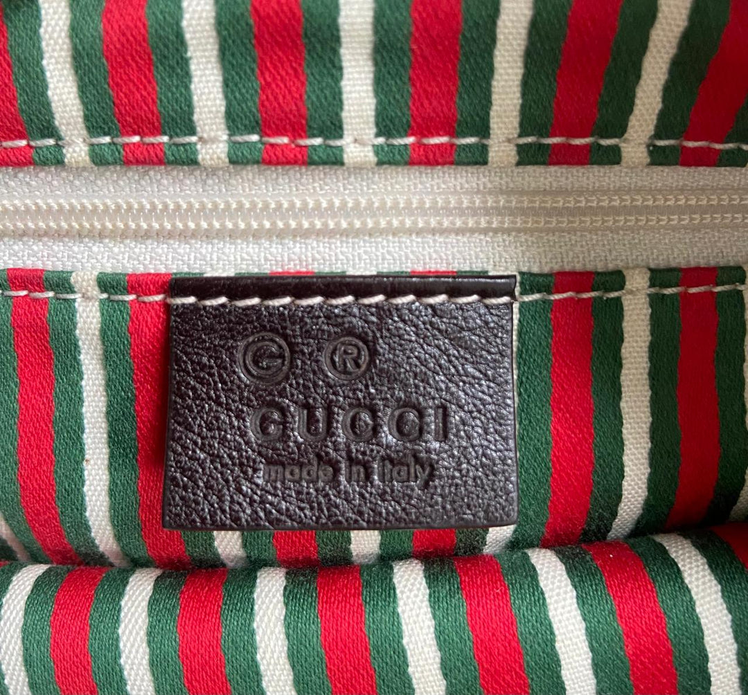 Gucci Black Canvas Guccissima Shoulder Bag