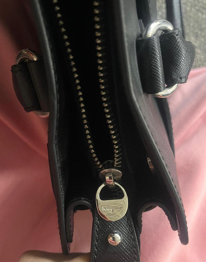 Salvatore Ferragamo Briana Saffiano Leather Tote