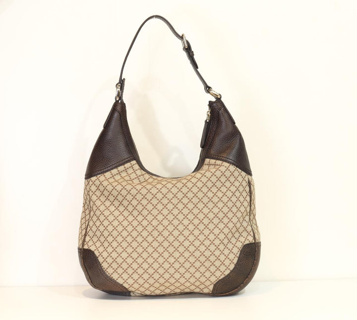 Gucci Diamante Canvas and Leather Catherine Hobo