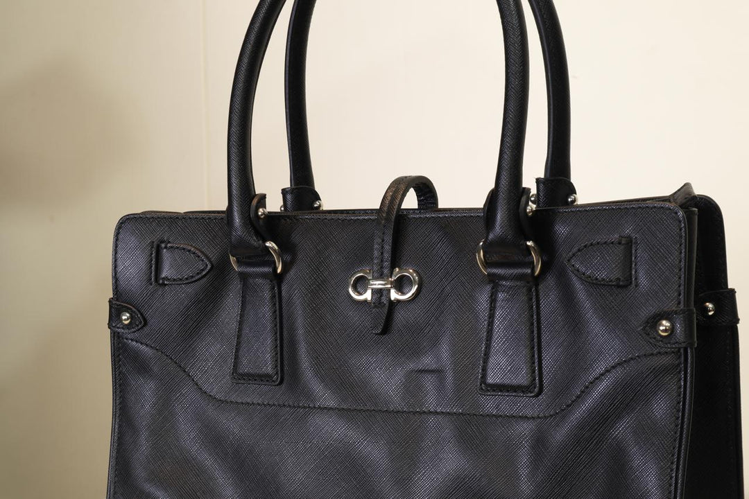 Salvatore Ferragamo Briana Saffiano Leather Tote