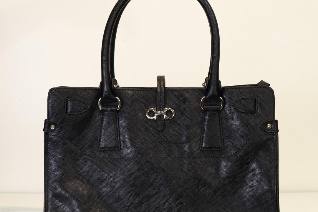 Salvatore Ferragamo Briana Saffiano Leather Tote