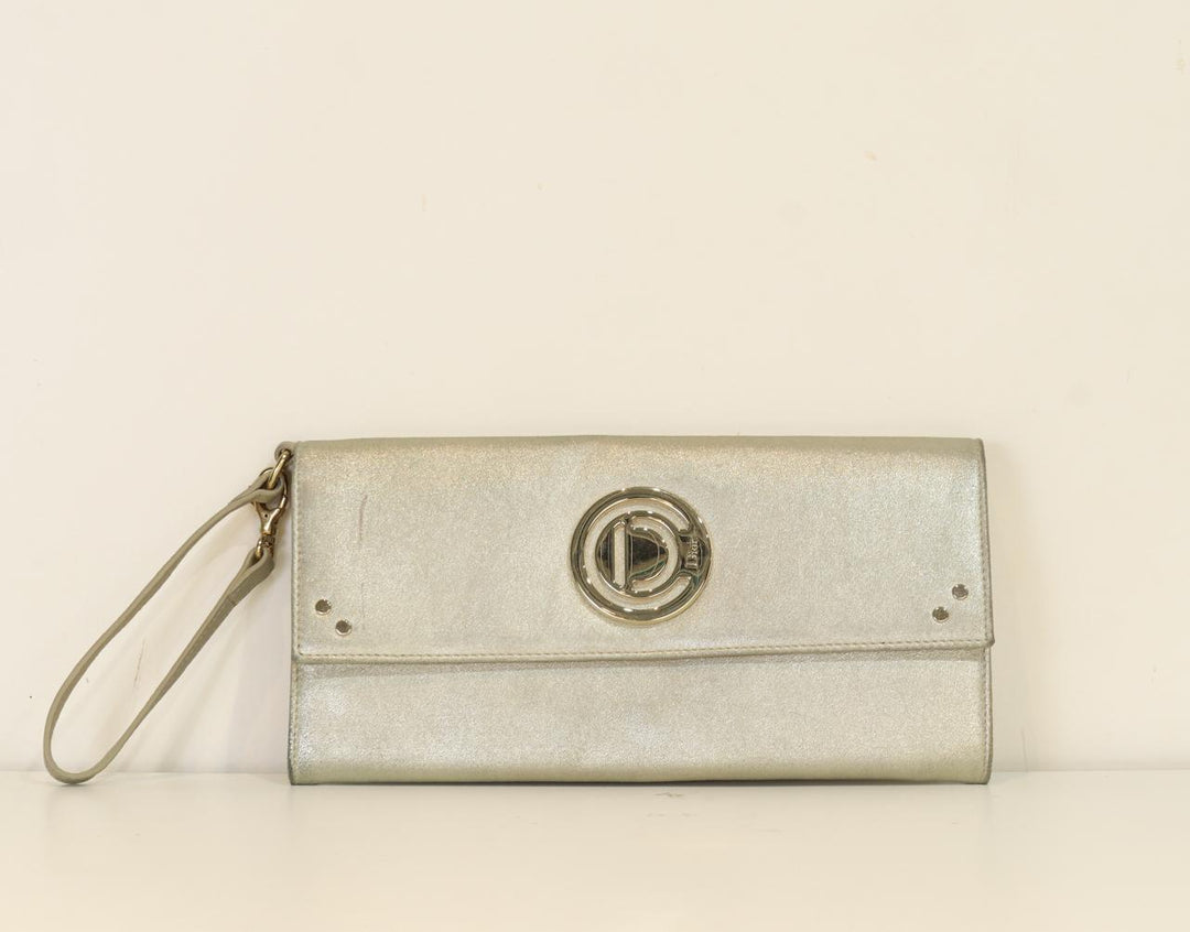 Dior Metallic Leather Clutch/Wristlet