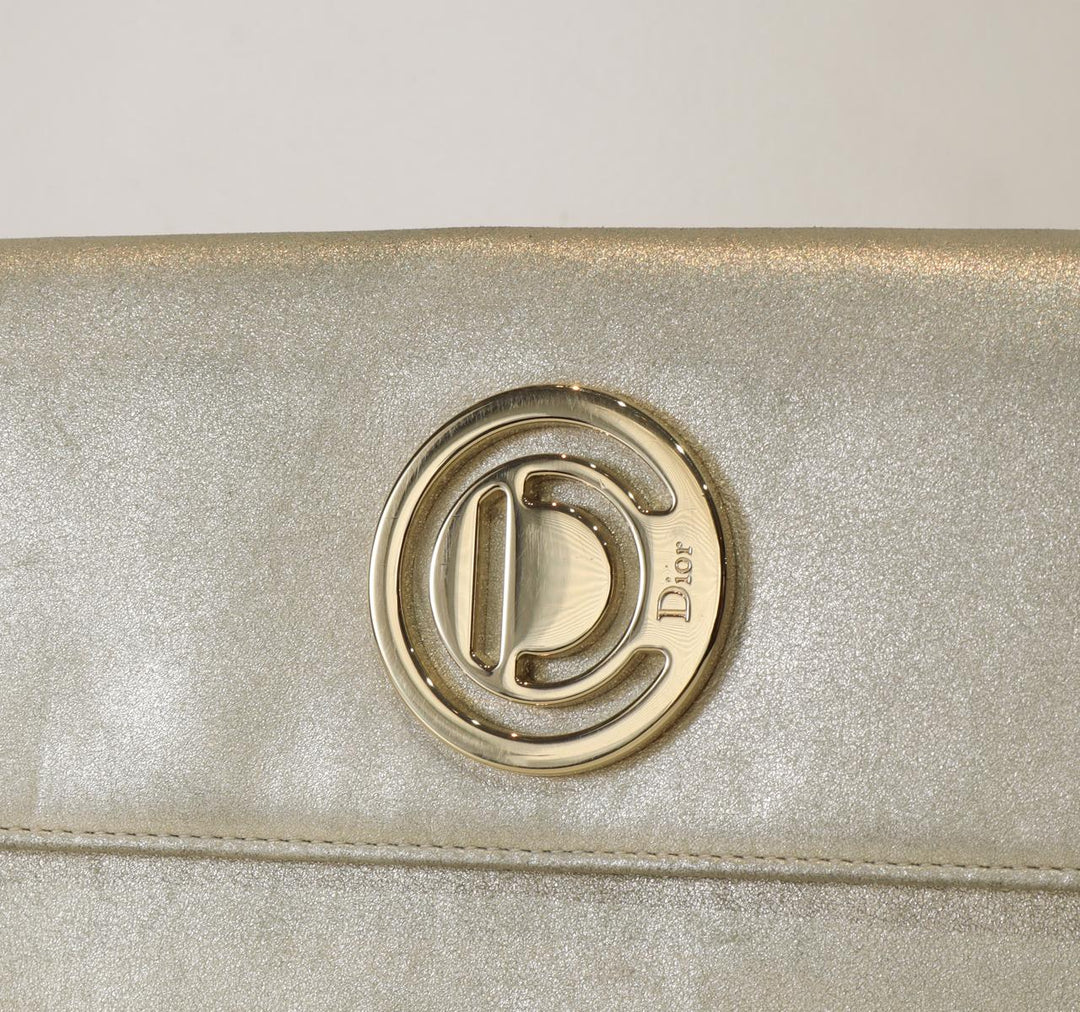 Dior Metallic Leather Clutch/Wristlet