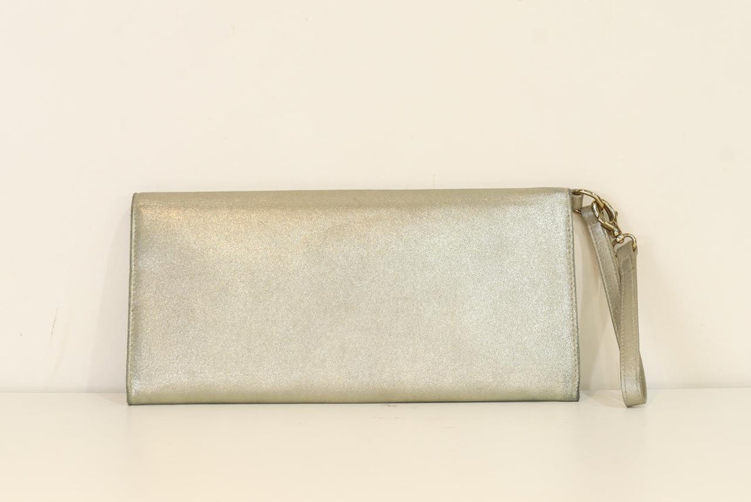 Dior Metallic Leather Clutch/Wristlet