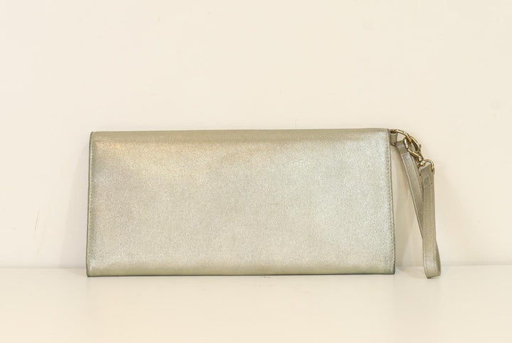 Dior Metallic Leather Clutch/Wristlet