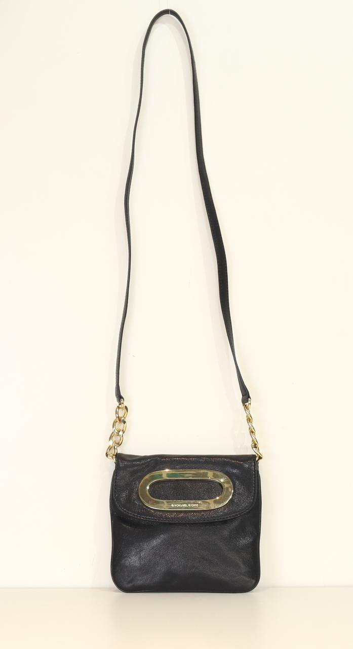 Michael Kors Berkley Black Leather Crossbody