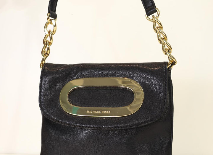 Michael Kors Berkley Black Leather Crossbody