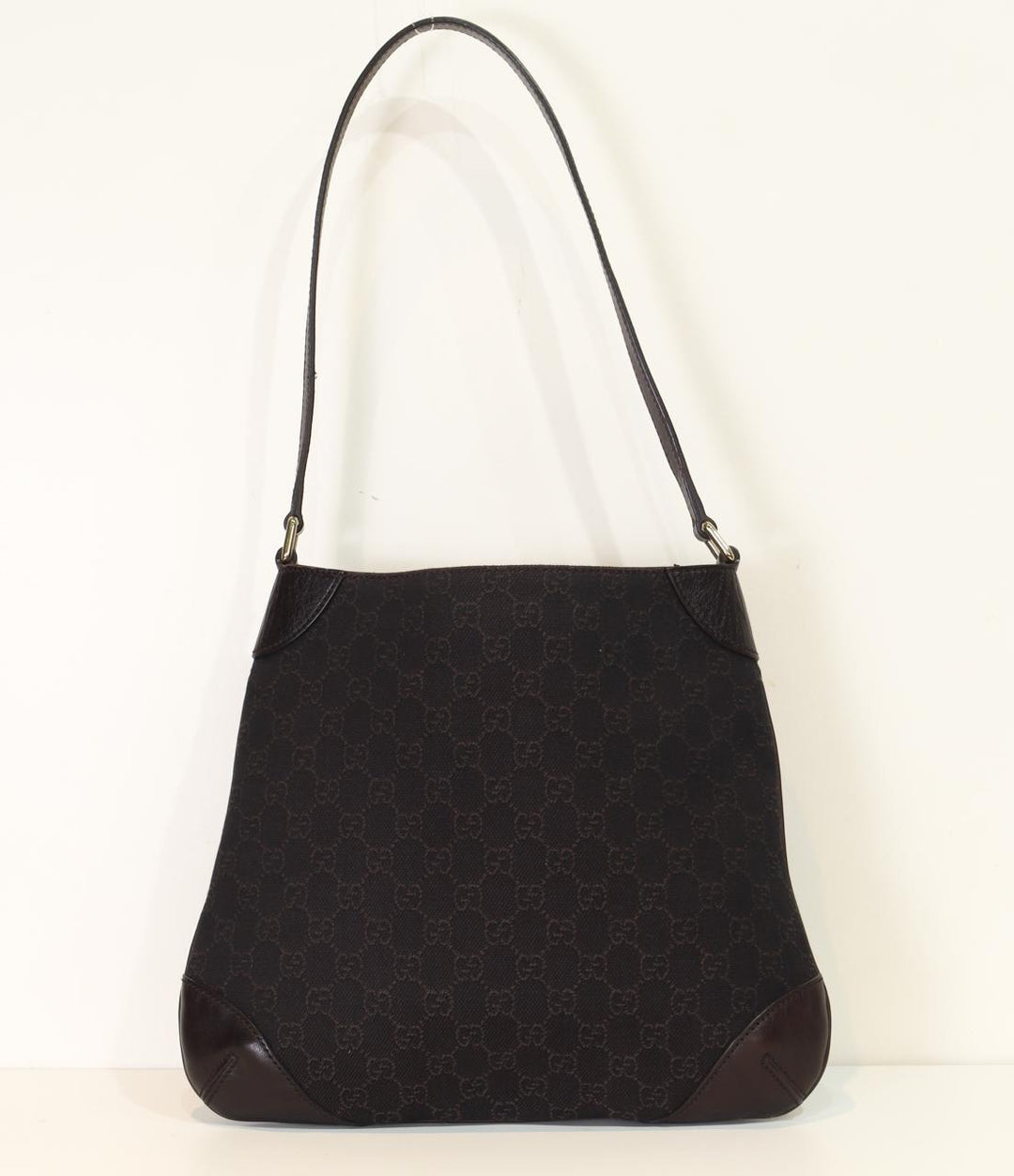 Gucci Black Canvas Guccissima Shoulder Bag