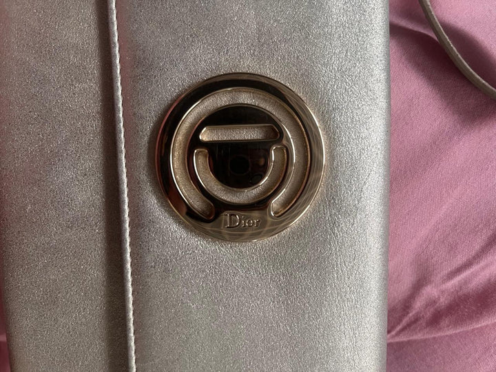 Dior Metallic Leather Clutch/Wristlet