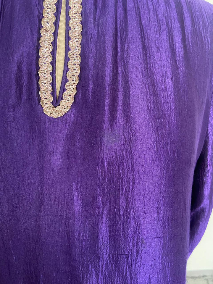 Jayanti Reddy Purple Embroidered Kurta Set