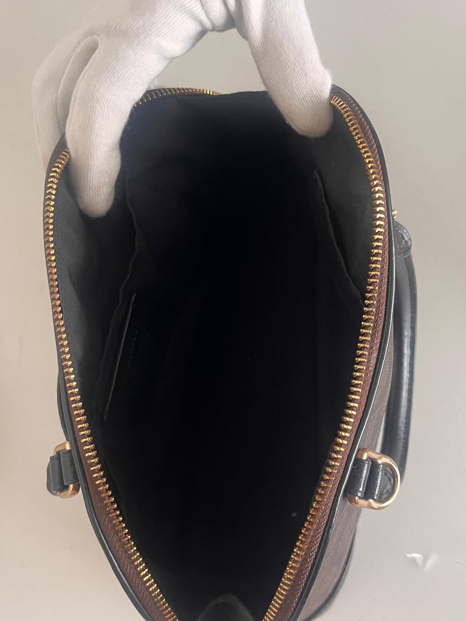 Coach Sierra Signature Coated Canvas and Leather Satchel