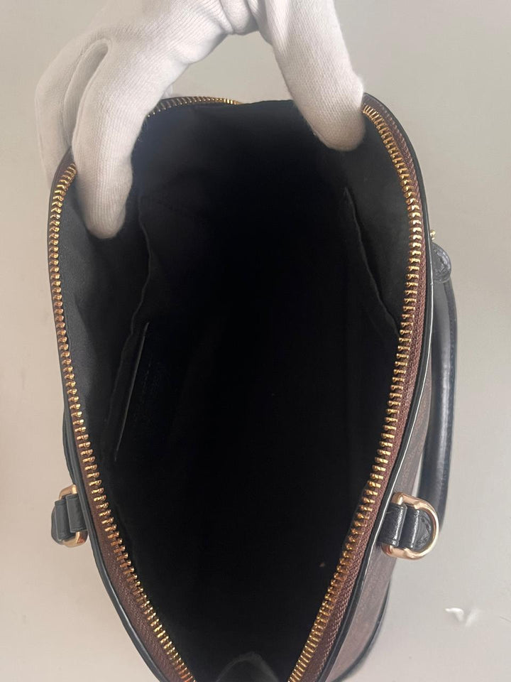 Coach Sierra Signature Coated Canvas and Leather Satchel
