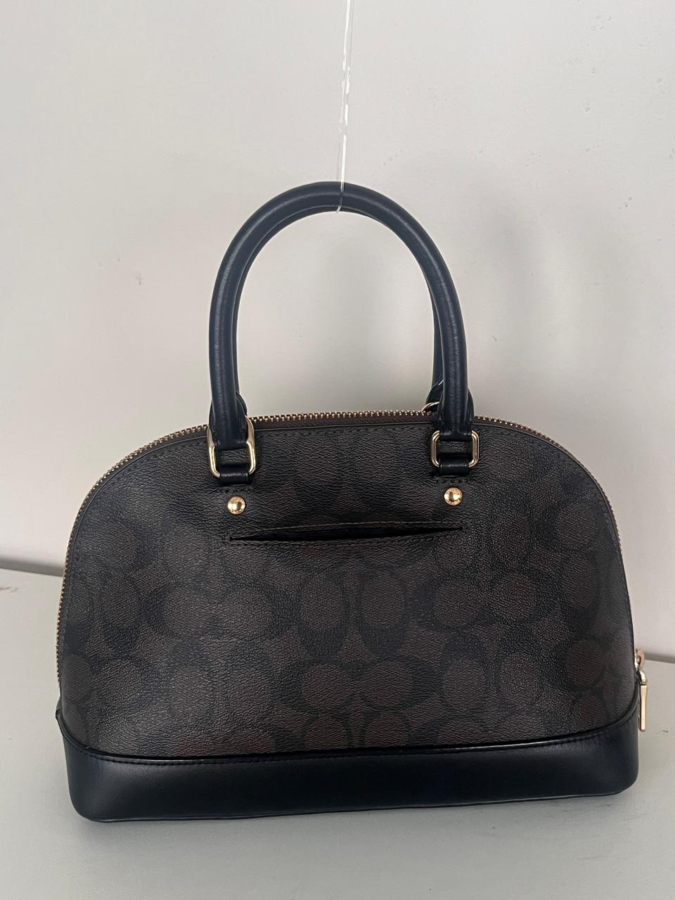 Coach Sierra Signature Coated Canvas and Leather Satchel