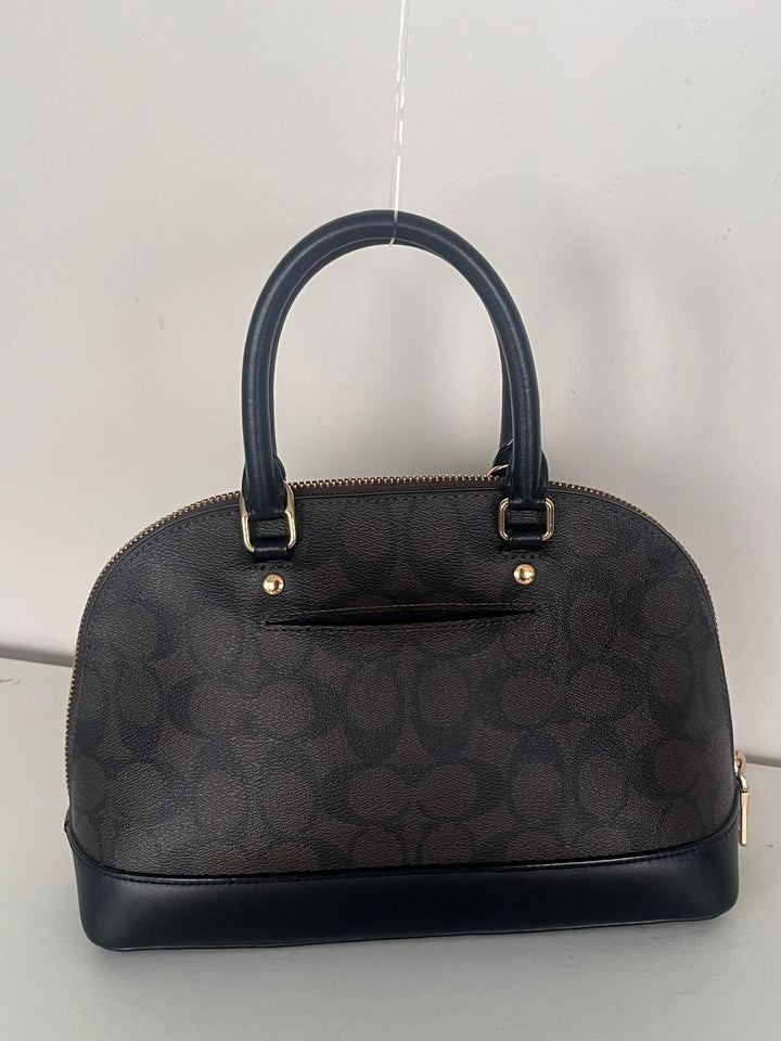 Coach Sierra Signature Coated Canvas and Leather Satchel