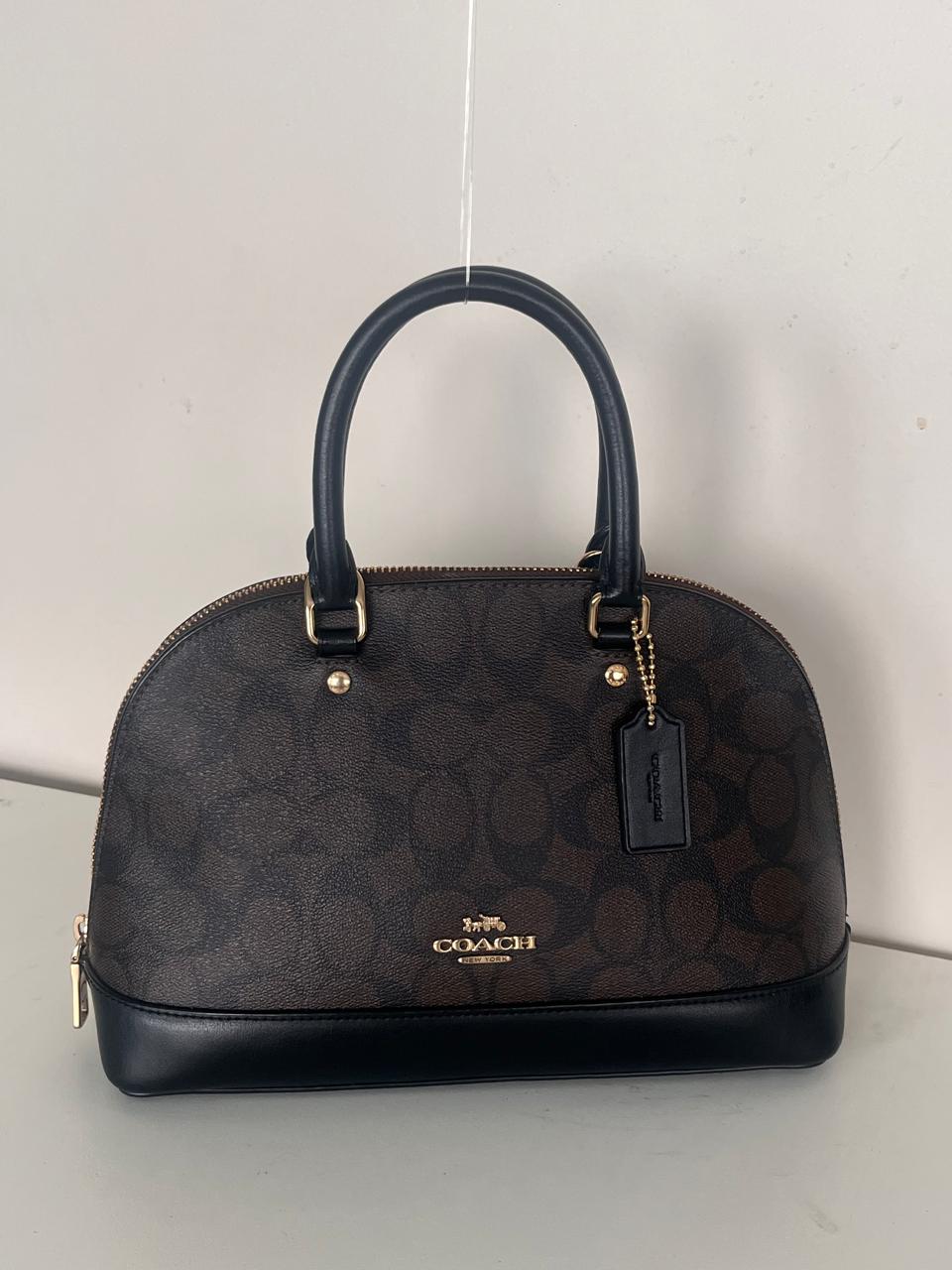 Coach Sierra Signature Coated Canvas and Leather Satchel