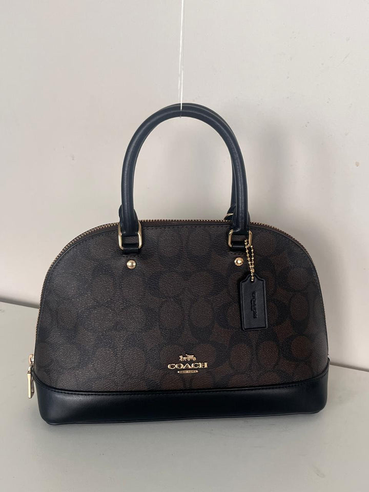 Coach Sierra Signature Coated Canvas and Leather Satchel