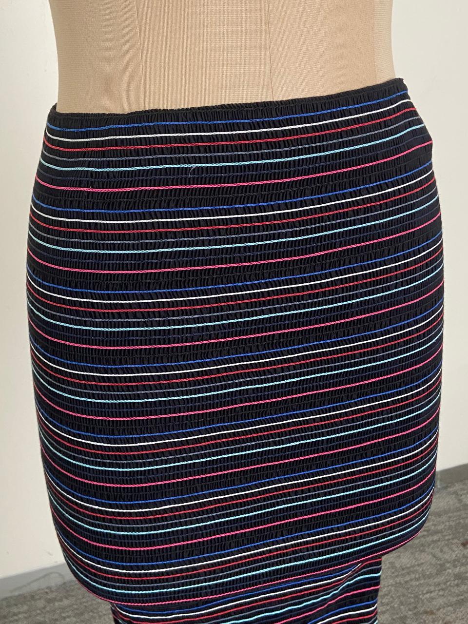 Saaksha & Kinni Striped Knit Skirt