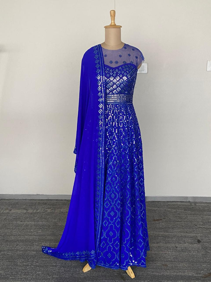 Abu Jani Sandeep Khosla Embellished Anarkali Set