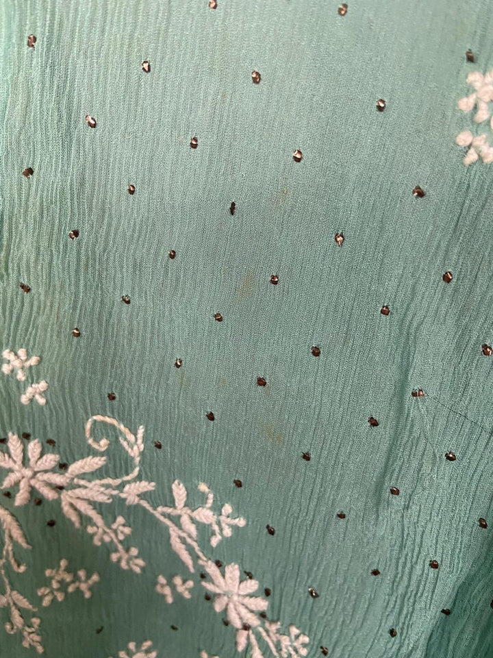 Dolly J Teal Embroidered Kurta Set
