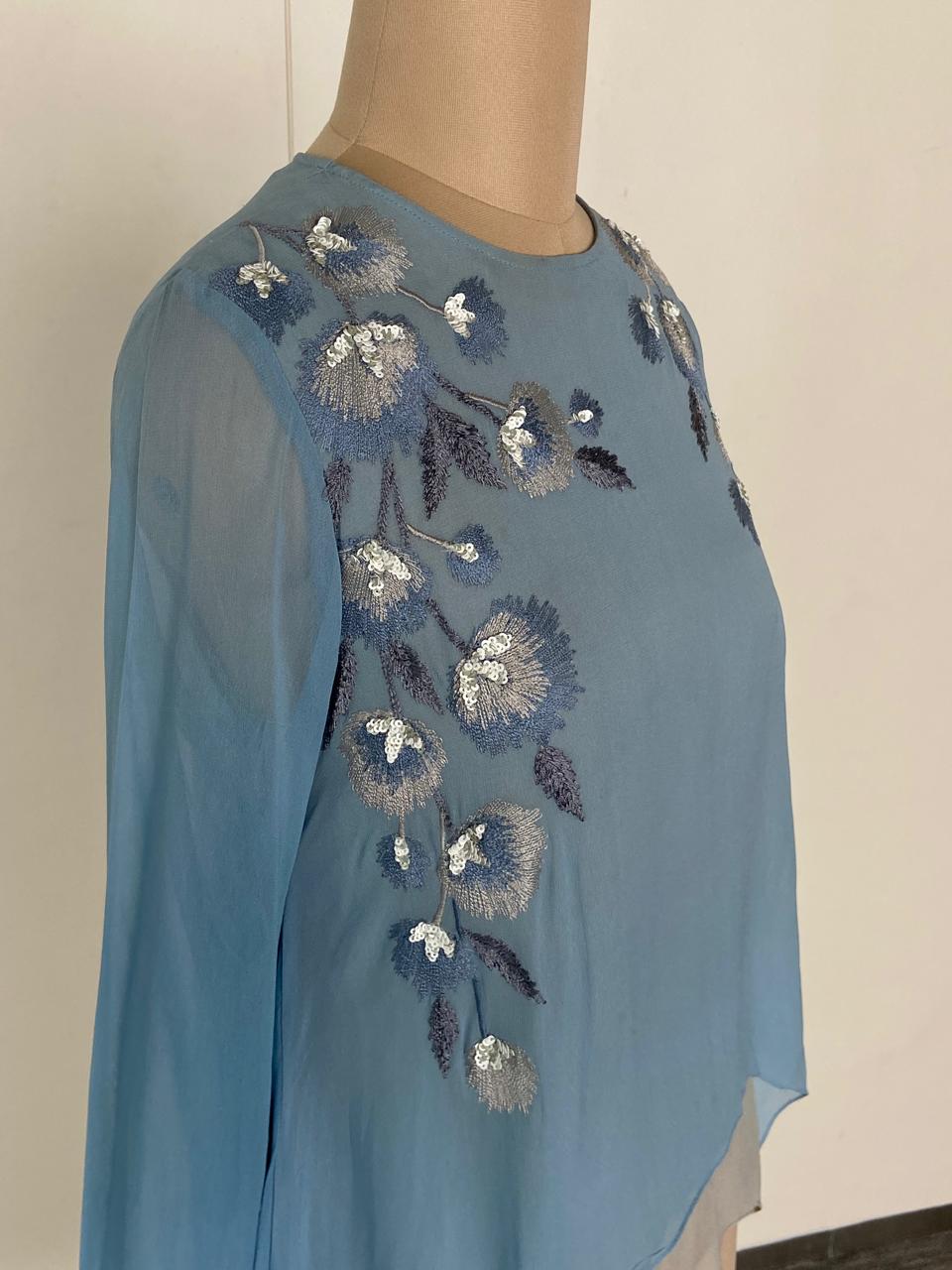 Namrata Joshipura Blue Embroidered Tunic